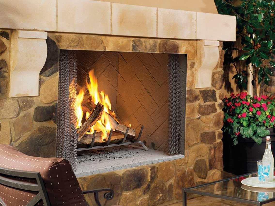 Wood-Burning Outdoor Fireplaces