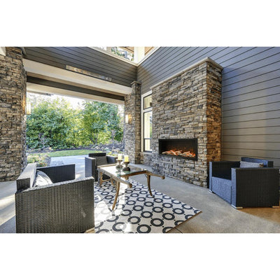 Amantii 42" Symmetry Extra Tall Built-in Smart Wifi Electric Indoor/Outdoor Fireplace-Patio Pelican