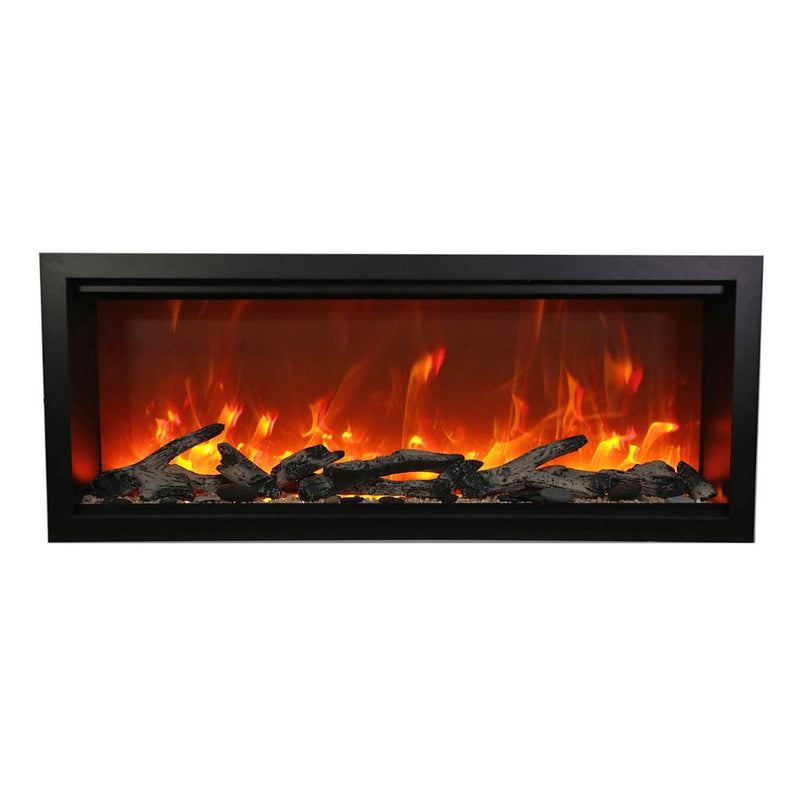 Amantii 42" Symmetry Extra Tall Built-in Smart Wifi Electric Indoor/Outdoor Fireplace-Patio Pelican