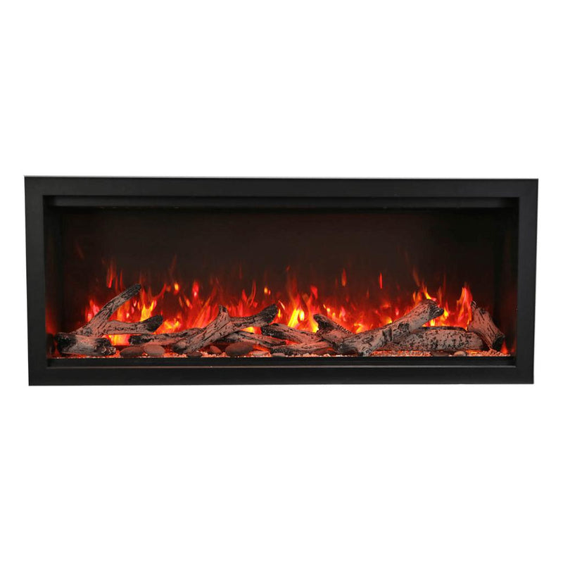 Amantii 42" Symmetry Extra Tall Built-in Smart Wifi Electric Indoor/Outdoor Fireplace-Patio Pelican