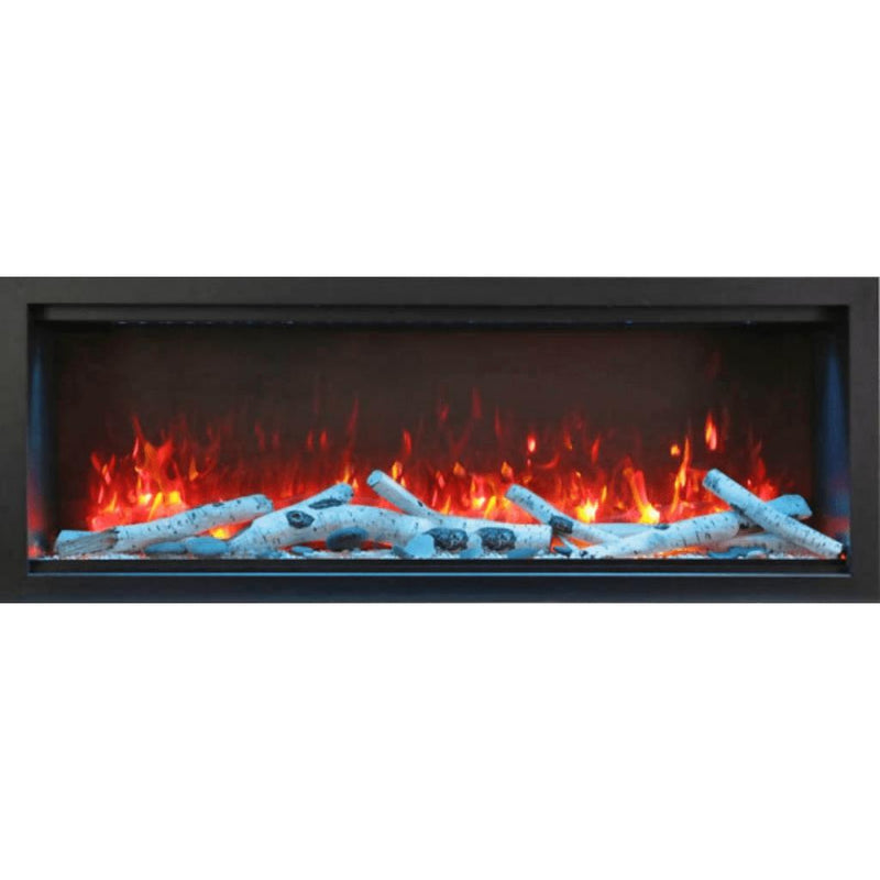 Amantii 42" Symmetry Extra Tall Built-in Smart Wifi Electric Indoor/Outdoor Fireplace-Patio Pelican