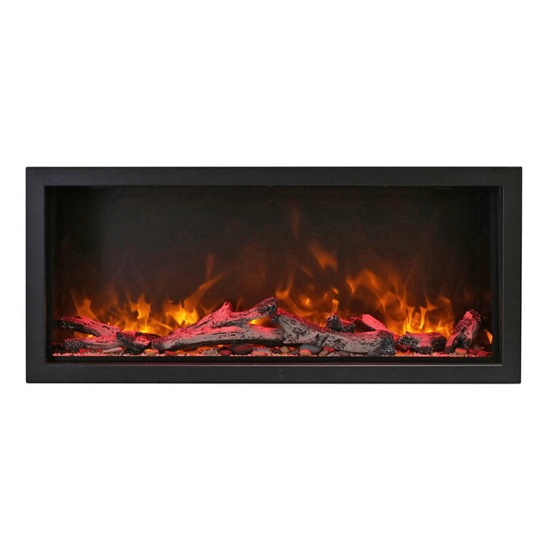 Amantii 42" Symmetry Extra Tall Built-in Smart Wifi Electric Indoor/Outdoor Fireplace-Patio Pelican