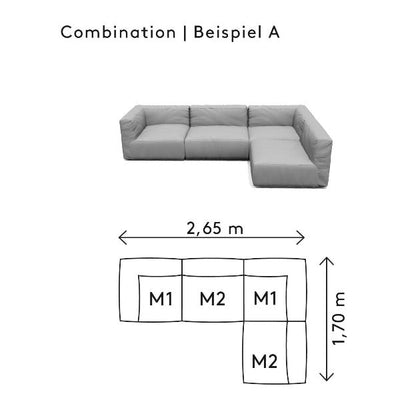 Blomus GROW Outdoor Patio Sectional Sofa - Combination A-Patio Pelican