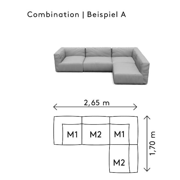 Blomus GROW Outdoor Patio Sectional Sofa - Combination A-Patio Pelican