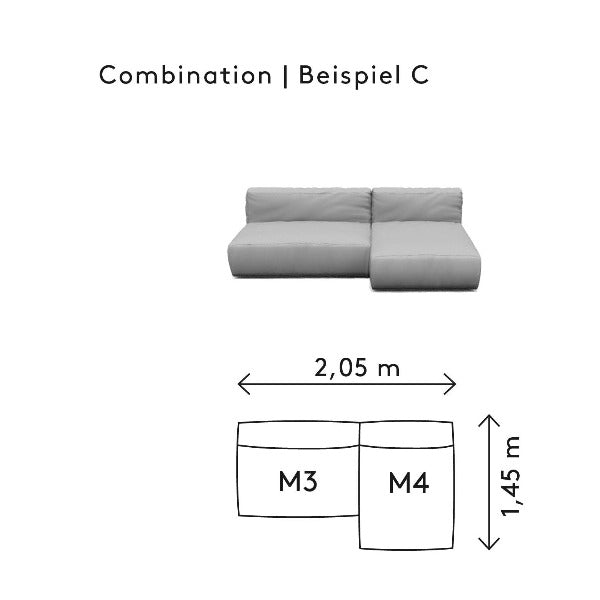 Blomus GROW Outdoor Patio Sectional Sofa - Combination C-Patio Pelican