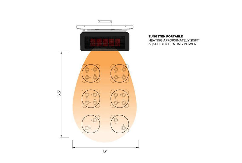 Bromic Heating Tungsten Smart-Heat Portable Patio Heater-Patio Pelican