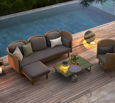 Cane-line Arch 3-Seater Sofa Module-Patio Pelican