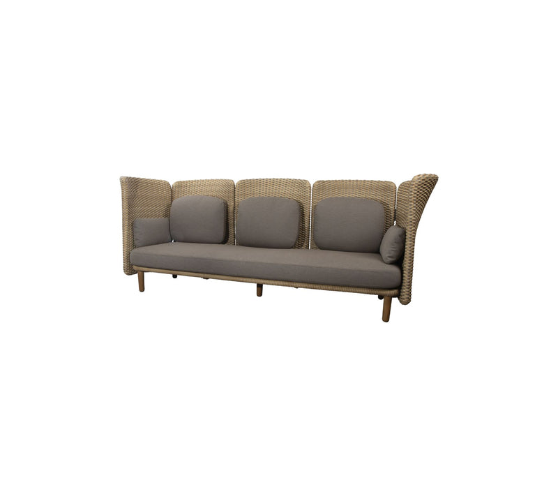 Cane-line Arch 3-Seater Sofa with High Arm/Backrest-Patio Pelican