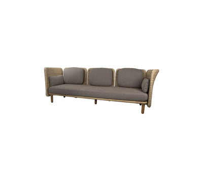 Cane-line Arch 3-Seater Sofa with Low Arm/Backrest-Patio Pelican