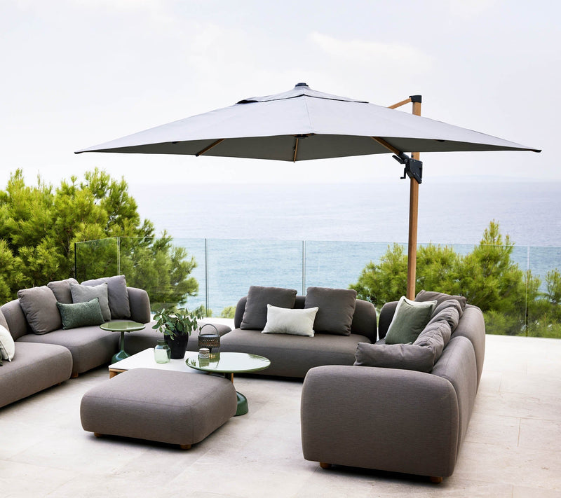 Cane-line Hyde Luxe Hanging Parasol (3x4m)-Patio Pelican