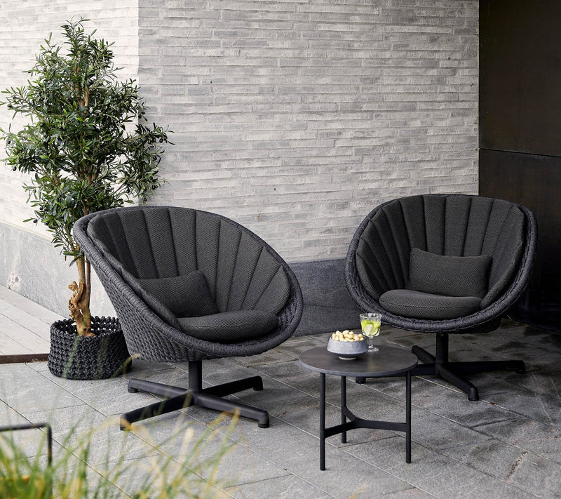 Cane-line Peacock Lounge Chair with Swivel-Patio Pelican