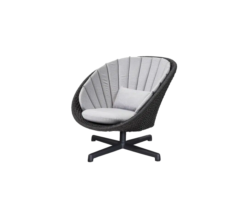 Cane-line Peacock Lounge Chair with Swivel-Patio Pelican