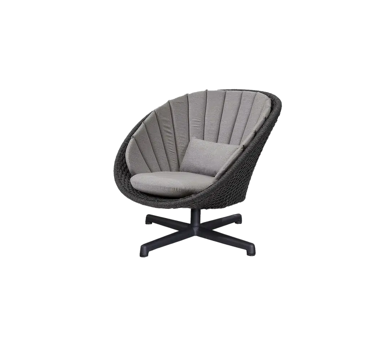 Cane-line Peacock Lounge Chair with Swivel-Patio Pelican