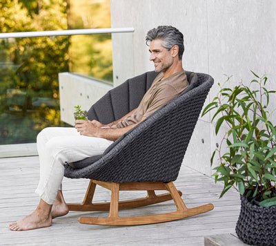 Cane-line Peacock Rocking Chair-Patio Pelican