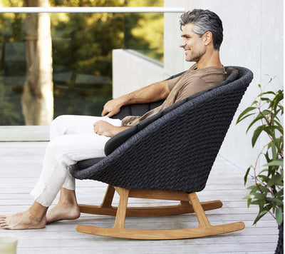 Cane-line Peacock Rocking Chair-Patio Pelican