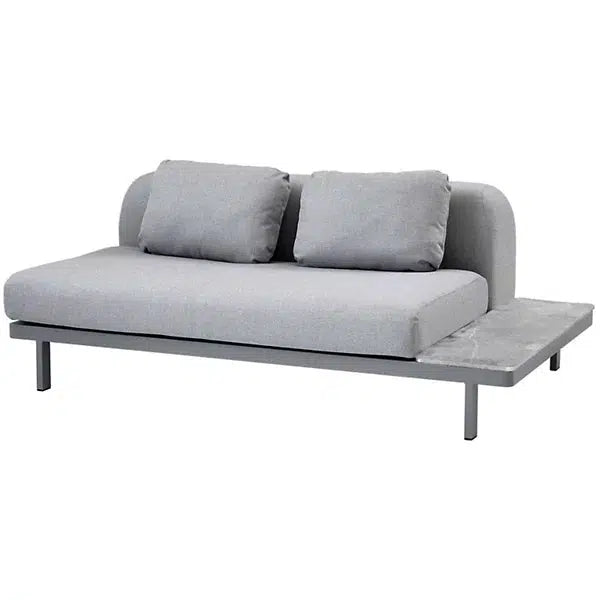 Cane-line Space 2-Seater Module Sofa with Side Plate-Patio Pelican