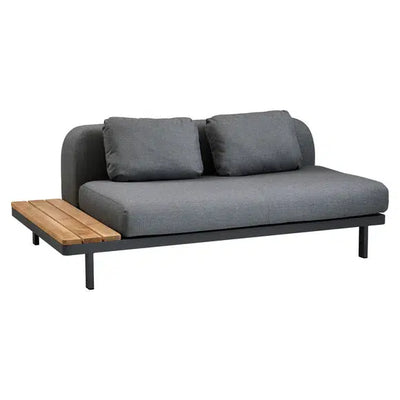 Cane-line Space 2-Seater Module Sofa with Side Plate-Patio Pelican