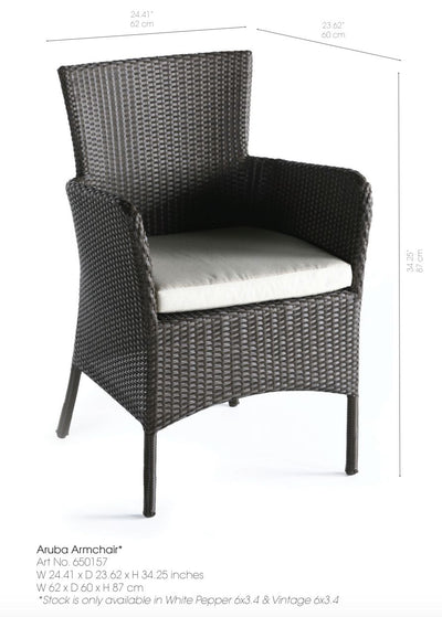 Domus Ventures Aruba Armchair-Patio Pelican