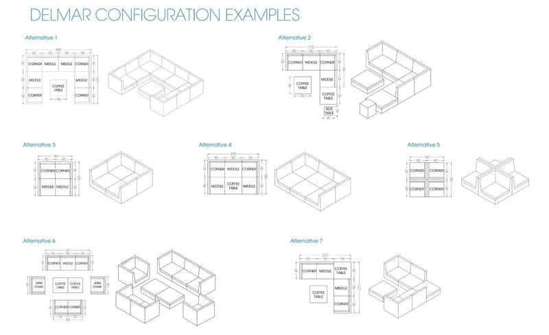 Domus Ventures Delmar Modular - Corner-Patio Pelican