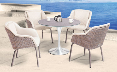 Domus Ventures Elba Outdoor Dining Armchair with Legend-Patio Pelican