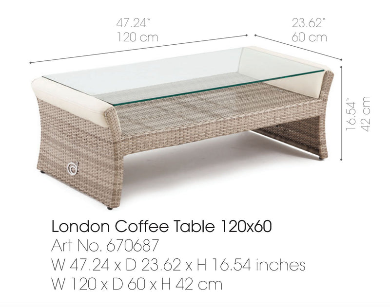 Domus Ventures London Coffee Table-Patio Pelican