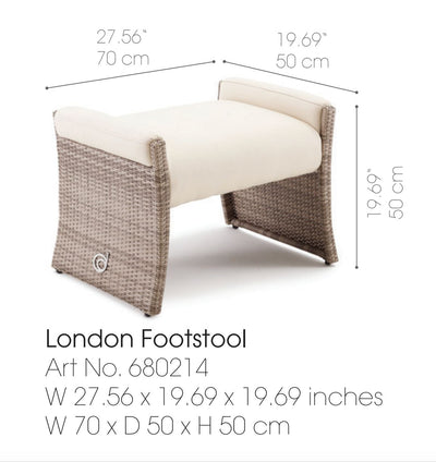 Domus Ventures London Footstool-Patio Pelican