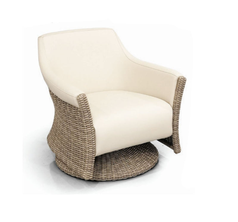 Domus Ventures London Swivel Living Armchair-Patio Pelican