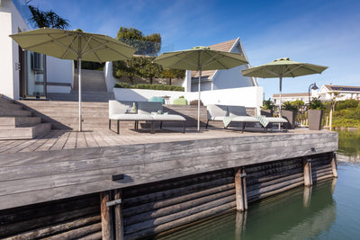 Elegance Center Pole Umbrella - Woodline Shade Solutions-Patio Pelican