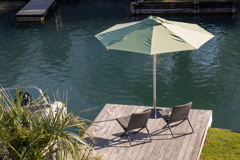 Elegance Center Pole Umbrella - Woodline Shade Solutions-Patio Pelican