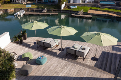 Elegance Center Pole Umbrella - Woodline Shade Solutions-Patio Pelican