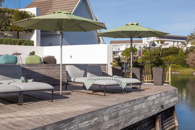 Elegance Center Pole Umbrella - Woodline Shade Solutions-Patio Pelican