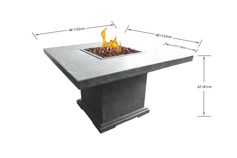 Elementi Birmingham Fire Pit Dining Table-Patio Pelican