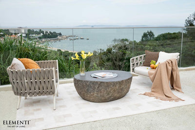 Elementi Boulder Fire Table-Patio Pelican