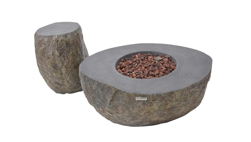 Elementi Boulder Fire Table-Patio Pelican