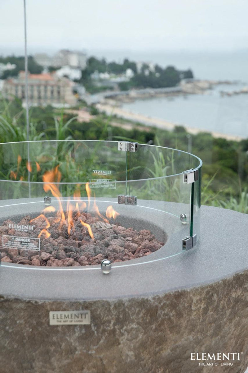 Elementi Boulder Fire Table-Patio Pelican