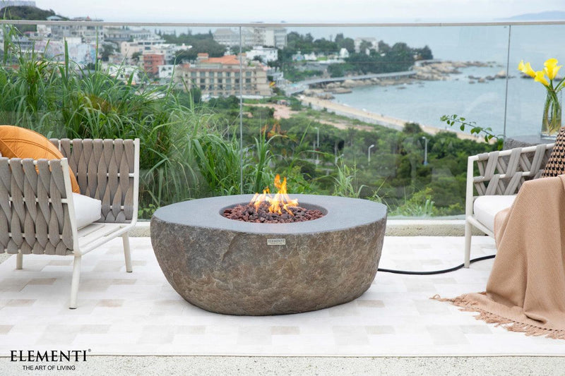 Elementi Boulder Fire Table-Patio Pelican