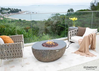 Elementi Boulder Fire Table-Patio Pelican