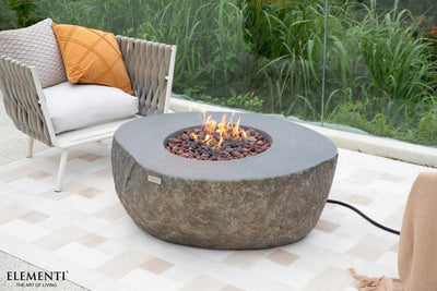 Elementi Boulder Fire Table-Patio Pelican