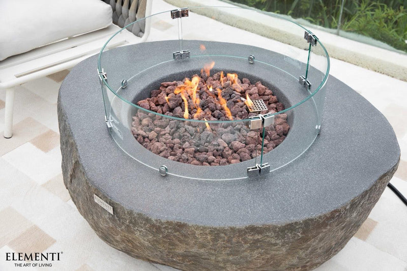 Elementi Boulder Fire Table-Patio Pelican