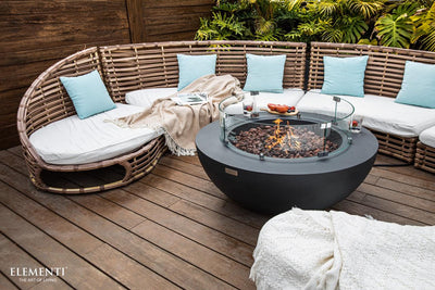 Elementi Lunar Bowl Fire Table-Patio Pelican