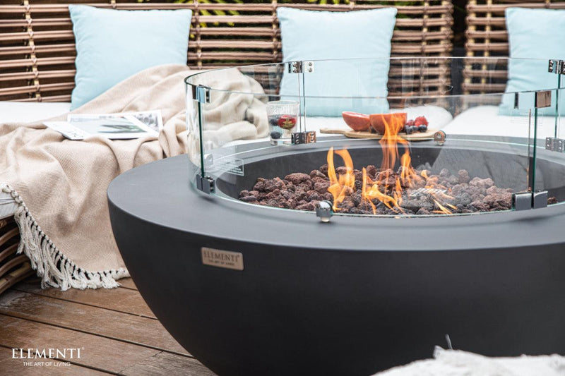 Elementi Lunar Bowl Fire Table-Patio Pelican