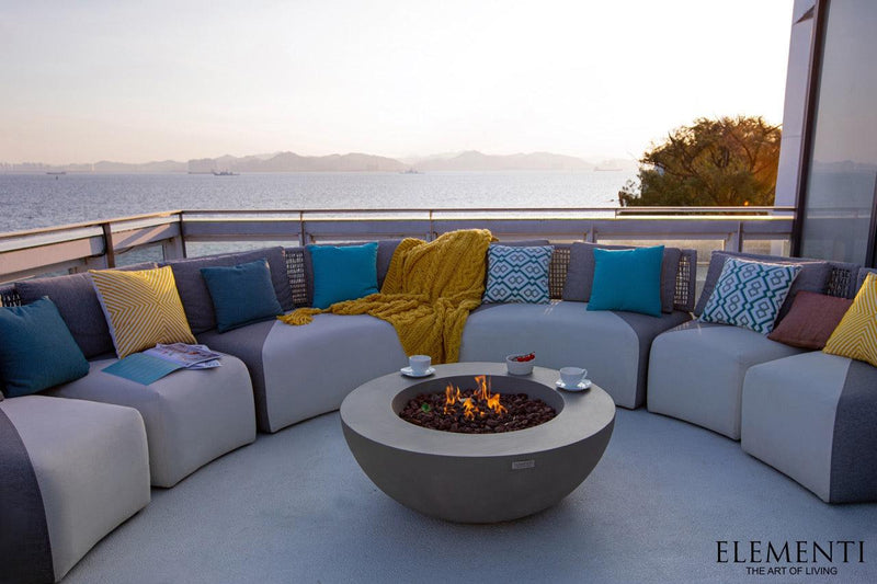 Elementi Lunar Bowl Fire Table-Patio Pelican