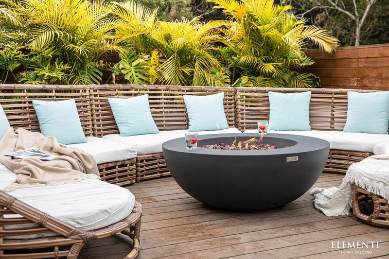 Elementi Lunar Bowl Fire Table-Patio Pelican