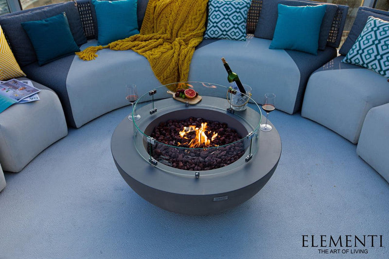 Elementi Lunar Bowl Fire Table-Patio Pelican