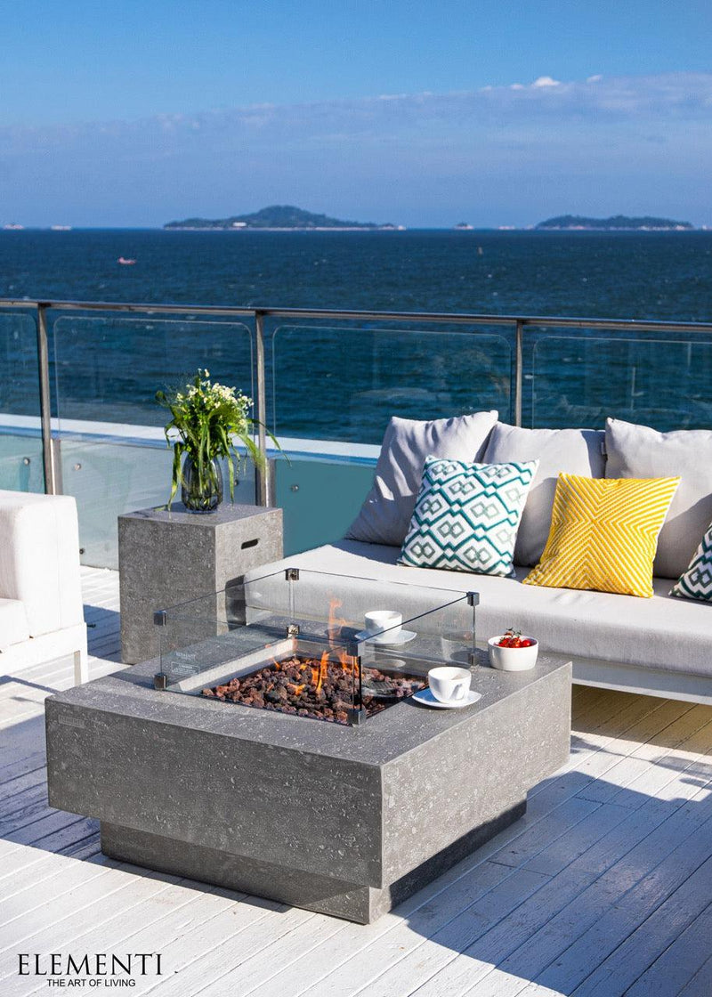 Elementi Manhattan Fire Table-Patio Pelican