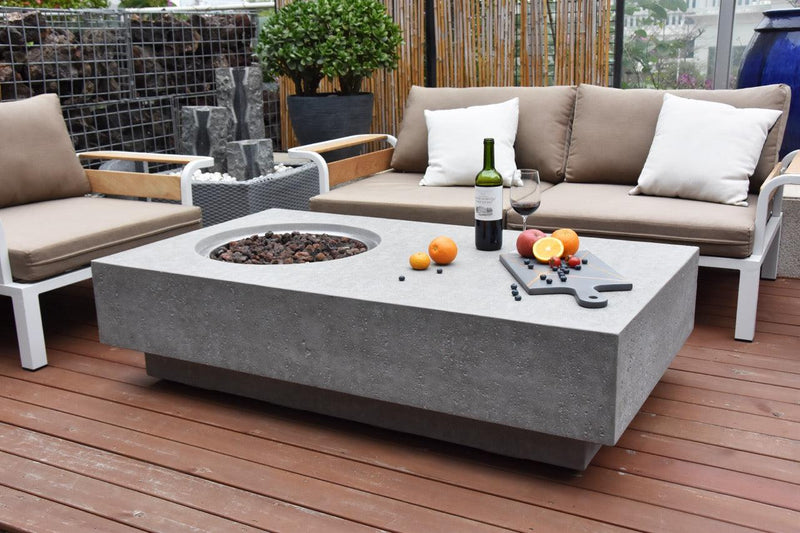 Elementi Metropolis Fire Table-Patio Pelican