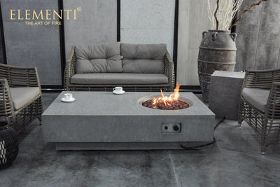 Elementi Metropolis Fire Table-Patio Pelican