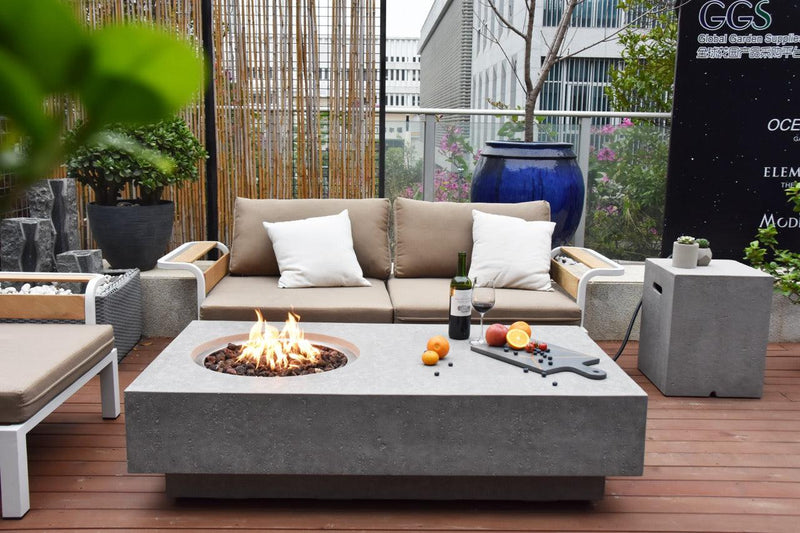 Elementi Metropolis Fire Table-Patio Pelican