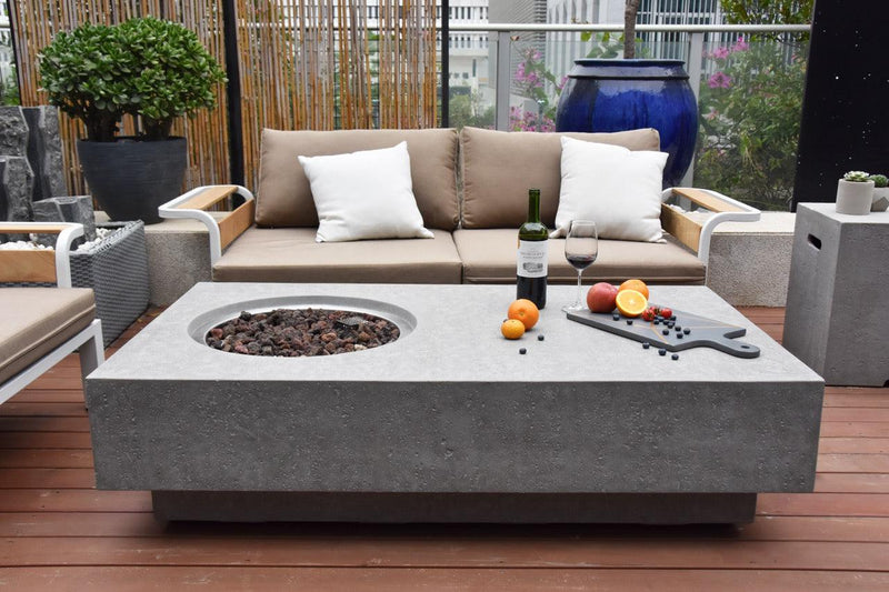 Elementi Metropolis Fire Table-Patio Pelican