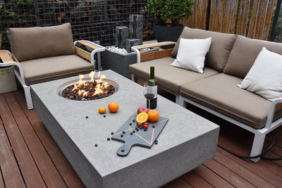 Elementi Metropolis Fire Table-Patio Pelican